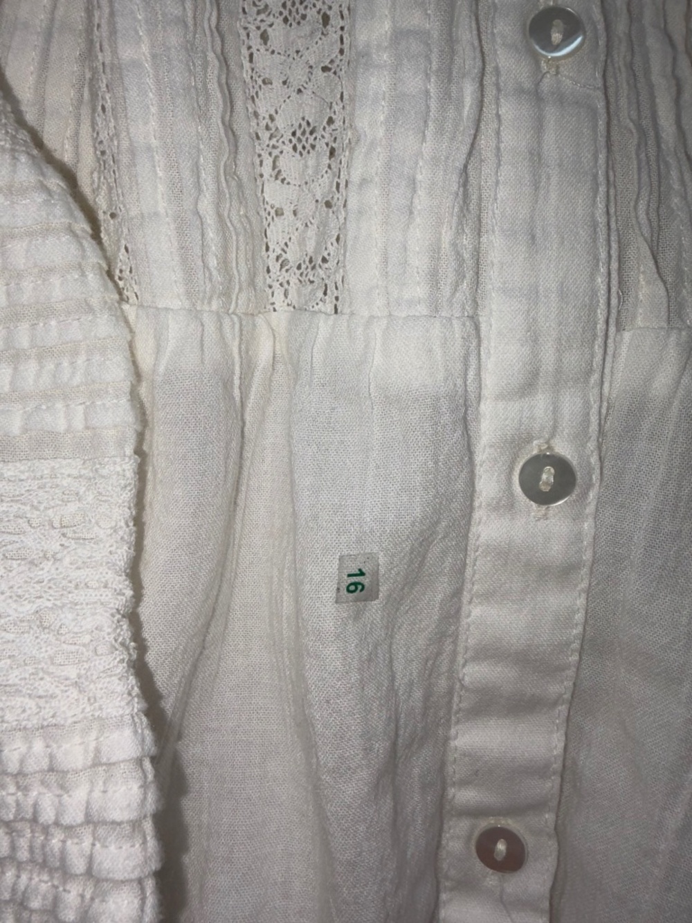 NWOT White / Ivory SUNDANCE Luella Victorian Top Peasant Blouse - Picture 4 of 11